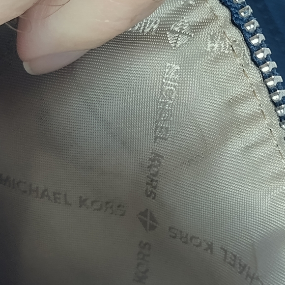 Michael Kors Jet Set Travel Large Double Zip Wristlet Wallet (Navy) - Picture 10 of 12